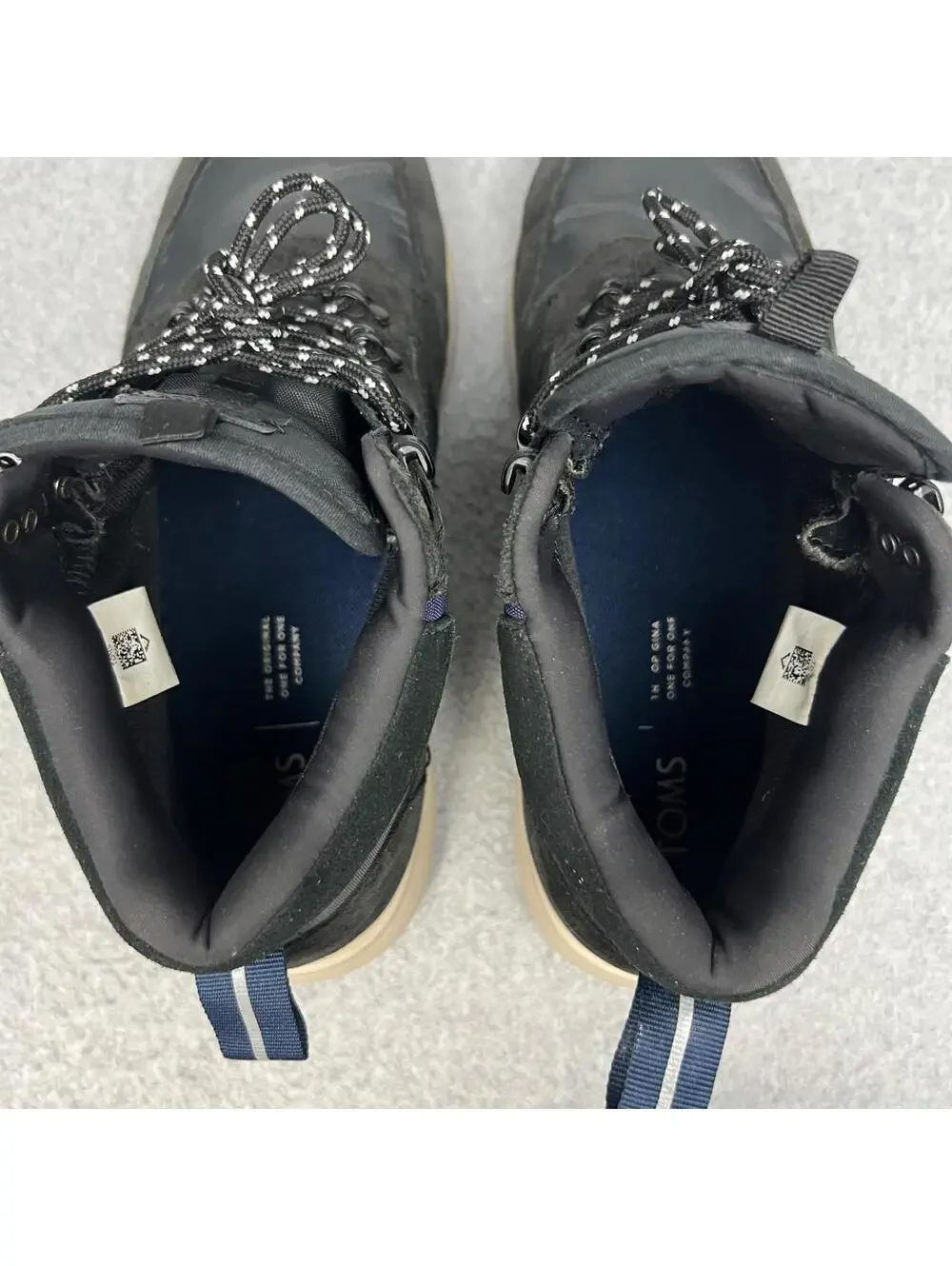 Toms Cascada Textile Suede Lace Up Boots Sneaker Mens Size 9.5 Casual Comfort